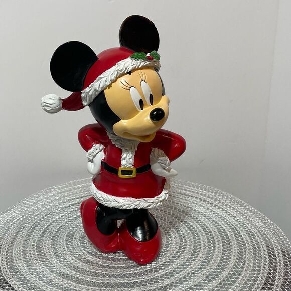 Disney Minnie Mouse Resin Christmas Figure NWT - Picture 1 of 9